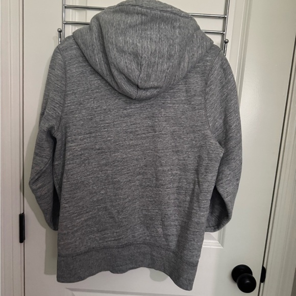 Abercrombie & Fitch Muscle Gray and Blue Hooded Sweatshirt - Picture 8 of 11